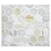 1" Hexagon Mosaic | Aslon - Perla | Ajete Glass Collection
