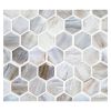 1" Hexagon Mosaic | Bai - Perla | Ajete Glass Collection