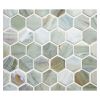 1" Hexagon Mosaic | Pianso - Perla | Ajete Glass Collection