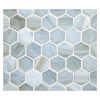 1" Hexagon Mosaic | Luce - Silk | Ajete Glass Collection