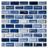 1/2" x 1" Mini Brick Mosaic | Antiny - Natural | Zumi Structured Glass Collection