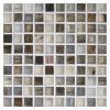 1/2" x 1/2" Mini Mosaic | Vadion - Silk | Zumi Structured Glass Collection