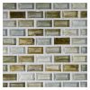 1/2" x 1" Mini Brick Mosaic | Stronom - Natural | Zumi Structured Glass Collection