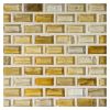 1/2" x 1" Mini Brick Mosaic | Yettreon - Natural | Zumi Structured Glass Collection