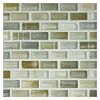 1/2" x 1" Mini Brick Mosaic | Selium - Silk | Zumi Structured Glass Collection
