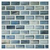 1/2" x 1" Mini Brick Mosaic | Iobine - Silk | Zumi Structured Glass Collection