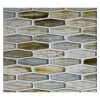 5/8" x 2" Cocktail Mosaic | Stronom - Natural | Zumi Structured Glass Collection