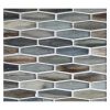 5/8" x 2" Cocktail Mosaic | Oxy - Silk | Zumi Structured Glass Collection