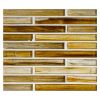 1/2" x 4" Brick Mosaic | Yettreon - Natural | Zumi Structured Glass Collection