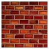1/2" x 1" Mini Brick | Red - Natural | Zumi Structured Glass Mosaic