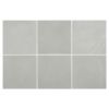 4" x 4" Square | Smoke - Natural Rectified | Archires Porcelain Mosaic Collection