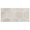 3-1/4" Hexagon | Malu - Matte Rectified | Linecoast Porcelain Mosaic Collection