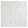 1" Hexagon Mosaic | Dove White - Unglazed | Unglazed Porcelain Mosaics