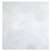 2-1/4" Hexagon Honey | Blue Caress Light - Polished | Marble Mosaic Tile