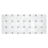 1" x 2" Basketweave w/ 3/8" Dot | White Blossom Ultra Premium Honed - Cinderella Grey Polished Dot | Marble Mosaic