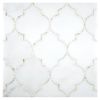 Tangier | White Blossom Honed - Calacatta Gold Polished | Unique Mosaic Tile - Marble