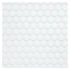 5/8" Mini Hexagon | White - Matte | Eco Design Glass Mosaics