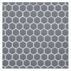 5/8" Mini Hexagon | Medium Gray - Matte | Eco Design Glass Mosaics