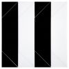 Streamline Moderne Solid | Thassos - Nero Marquina | Art of Deco Marble Tile