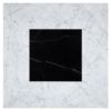 Delano Solid | Nero Marquina - Carrara Claro Light | Art of Deco Marble Tile
