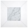 Delano Solid | Carrara Claro Light - Thassos | Art of Deco Marble Tile