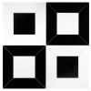 Delano Solid | Thassos - Nero Marquina Checker | Art of Deco Marble Tile