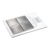 2" x 2" Square | Stainless Steel - Satin Brushed | Metal Mosaic Collection