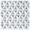 Amberton Weave | Thassos - Carrara Claro Light - Carrara Scuro Select - Bardiglio Light - Bardiglio Impresso - Polished | Visual Dimensions Marble Mosaic