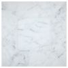 Delano Solid | Carrara Claro Light - Honed | Art of Deco Marble Tile