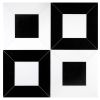 Delano Solid | Thassos - Nero Marquina Checker | Art of Deco Marble Tile