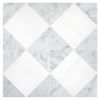 Ehysquare | White Whisp Dolomiti Ultra Premium - Carrara Claro Light - Honed | Visual Dimensions Marble Mosaic