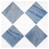 Ehysquare | Thassos Honed - Blue Ronse Polished | Visual Dimensions Marble Mosaic