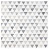 1" Equilateral Triangle | White Whisp Dolomiti Honed - Platino Azzurro Polished | Unique Mosaic Tile - Marble