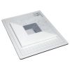 6" x 6" Fieldston Frame | Thassos - Carrara Claro - Carrara Scuro - Bardiglio - Polished | Visual Dimensions Marble Mosaic