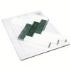 1" x 4" Herringbone Paired | White Whisp Dolomiti - Empress Green - Honed | Marble Mosaic Tile