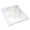 3-1/2" Hexagon | White Blossom Ultra Premium - Honed | Marble Mosaic Tile