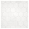 2-1/4" Hexagon Honey | White Whisp Dolomiti Ultra Premium - Honed | Marble Mosaic Tile