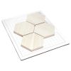 3-1/4" Hexagon | Playa - Matte Rectified | Linecoast Porcelain Mosaic Collection