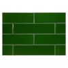 2" x 8" Zollage Tile | Lorde Green - Crackle | True Tile Ceramics