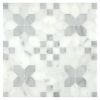 Lucerne | Carrara Claro Light - Carrara Scuro Select - Honed | Mosaic Tile