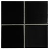 3" x 3" Field Tile | Waxy Black - Matte | McIntones Ceramics