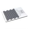 5/8" Mini Hexagon | Medium Gray - Matte | Eco Design Glass Mosaics