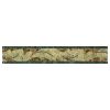 4" Acanthus Border | Kingsley Dark - Nomen Green - Canopy Green - Polished | Marble Mosaic