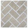 Puccini Field | Calacatta Polished - Gascogne Blue Honed | Marble Mosaic Masterworks Tile