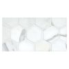 3" Hexagon | Calacatta - Polished | Marble Mosaic Tile