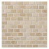 3/8" x 5/8" Offset Mini Brick | Sheva Gold - Polished | Mosaic Tile