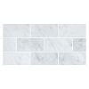 2" x 4" Brick | Carrara - Polished | Marble Mosaic Tile