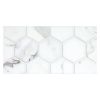 3" Hexagon | Calacatta - Honed | Marble Mosaic Tile