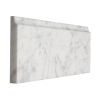 12" x 5" Base Molding | Carrara Claro Light - Honed | Stone Molding Collection