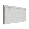 12" x 5" Base Molding | Carrara - Honed | Stone Molding Collection